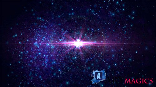 Blue Nebula Space Center Flare