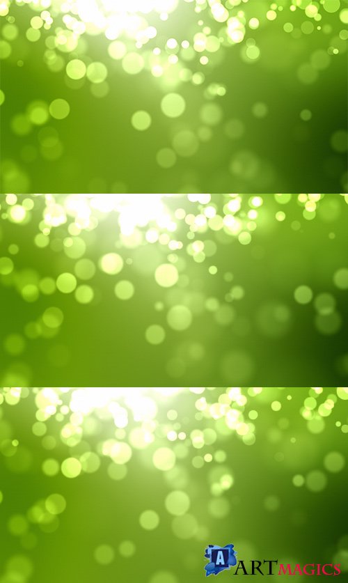 iStock Moving Particles Loop - Green