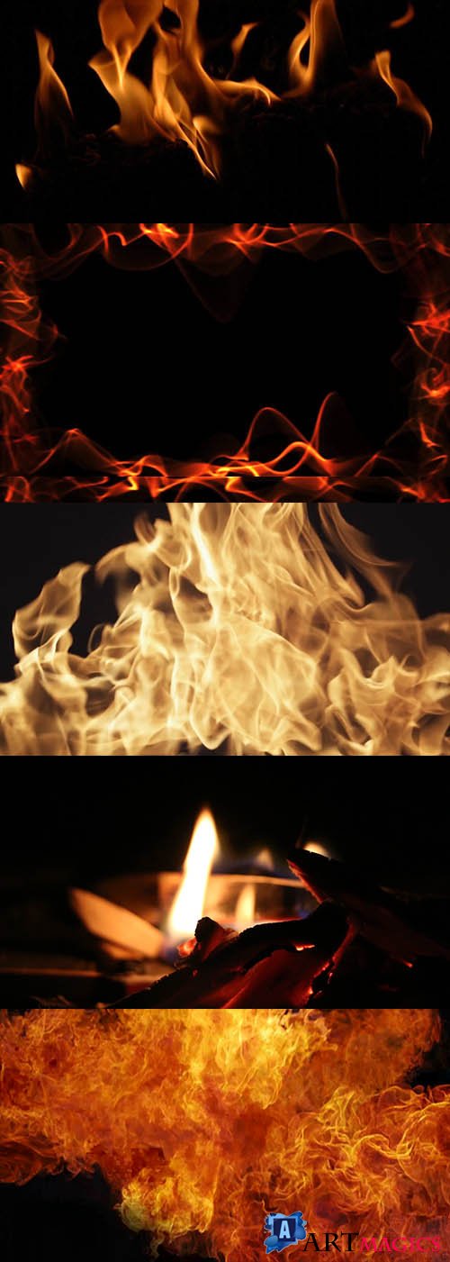 Fire, flame, fiery frame