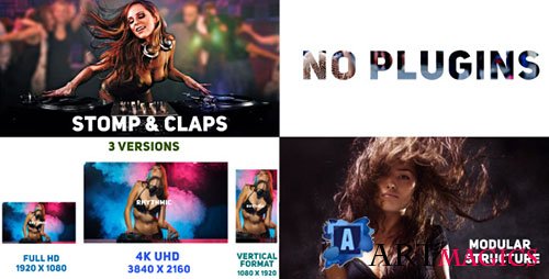 Rhythmic Slides and Typo - Project for After Effects (Videohive)