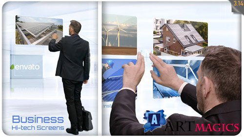 Business Hi-Tech Screens - Project for After Effects (Videohive)