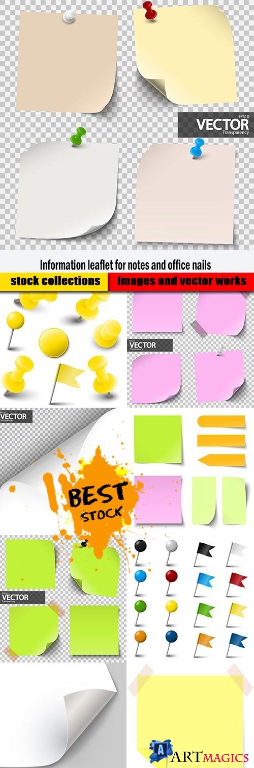 Information leaflet for notes and office nails