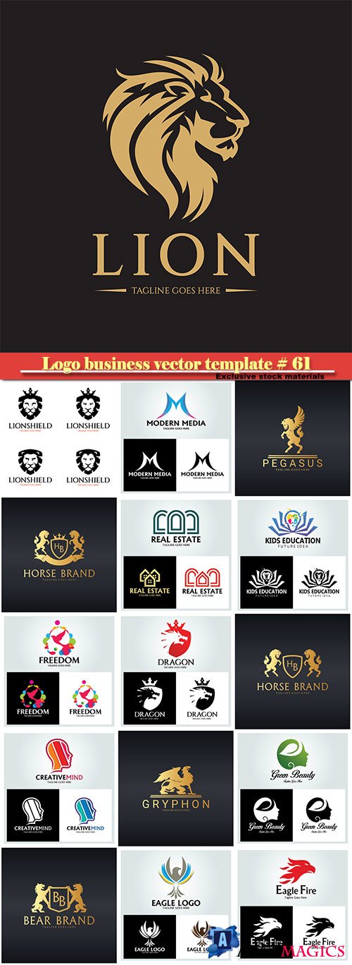 Logo business vector illustration template # 61