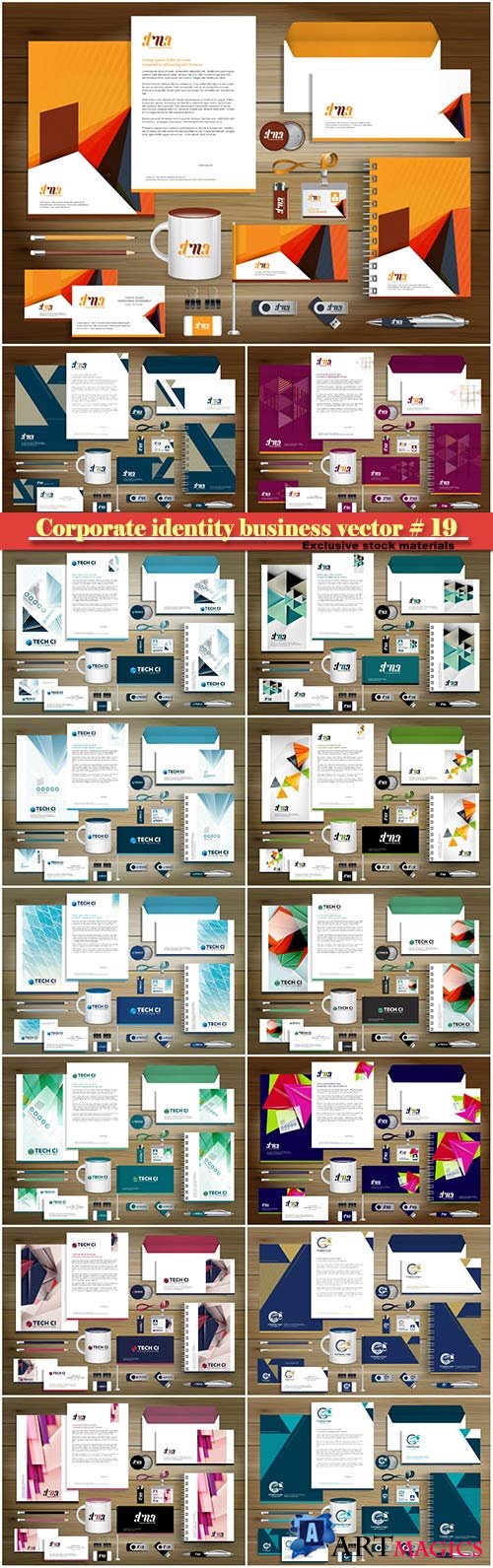Corporate identity business vector # 19
