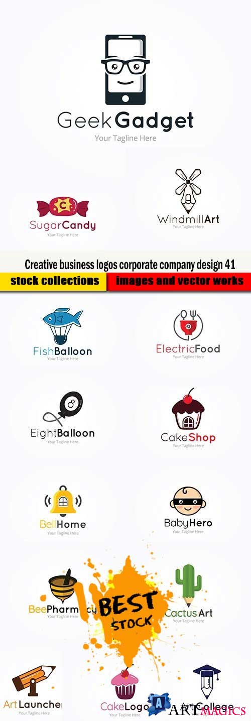 Creative business logos corporate company design 41