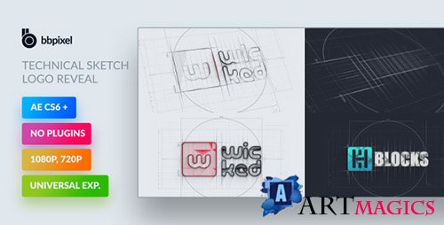 Technical Sketch Logo Reveal - Project for After Effects (Videohive)