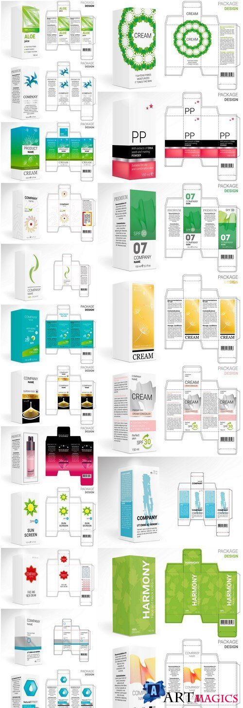 Packaging Design Cosmetics #2 - 22 Vector