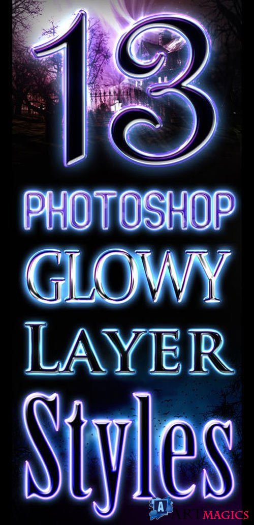 Glowy Styles for Photoshop
