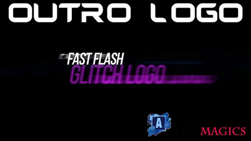 Fast Flash Glitch Logo - After Effects Template