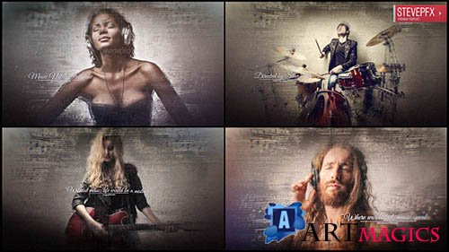 Music Notes Slideshow - Project for After Effects (Videohive)