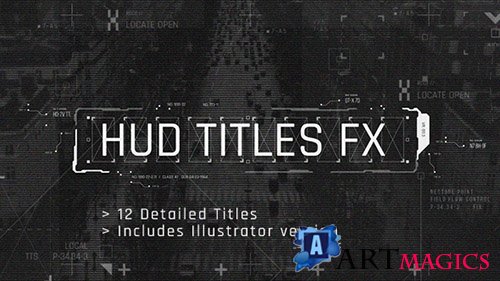 HUD Titles FX - Project for After Effects (Videohive)