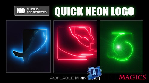 Quick Neon Logo - Project for After Effects (Videohive)