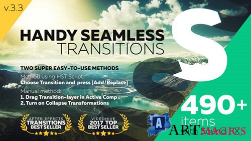 Handy Seamless Transitions | Pack & Script 3.3.2 - Project for After Effects (Videohive)