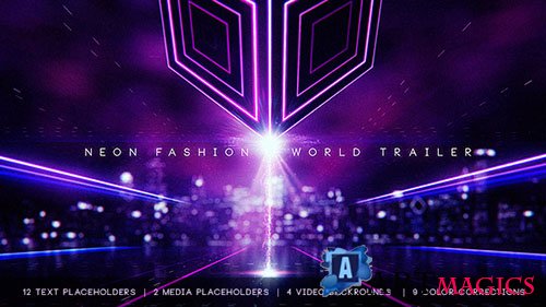 Neon Fashion World Trailer - Project for After Effects (Videohive)