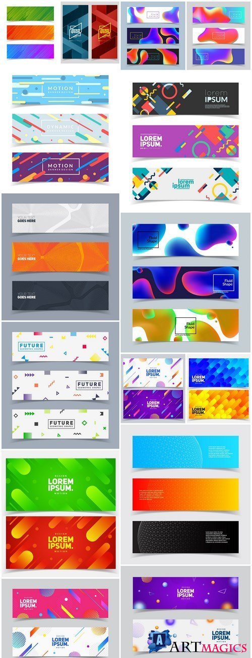 Abstract Banners Collection #128