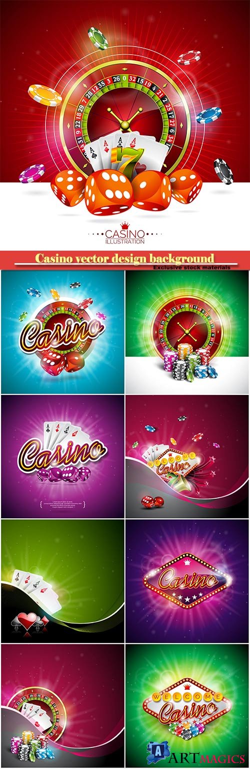 Casino vector design background