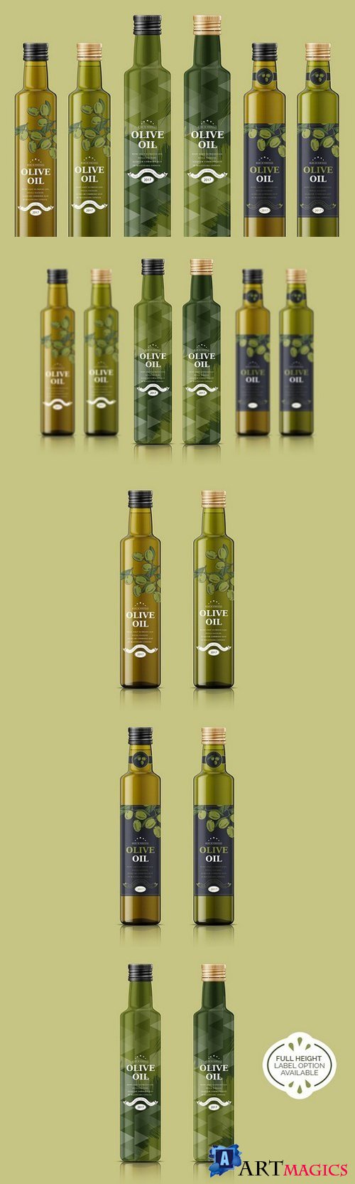 Olive Oil Bottle Mockup 1805673