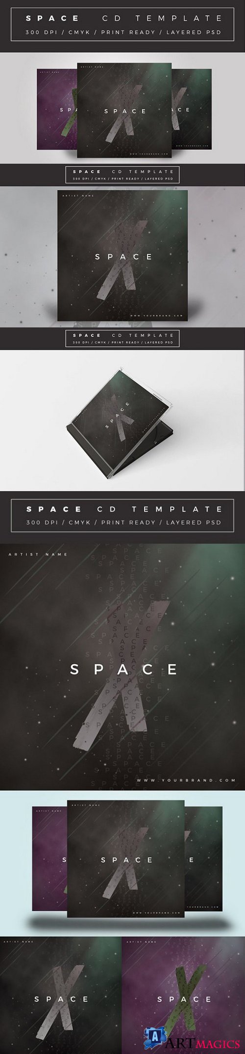 Space Cd Cover Template 1808924
