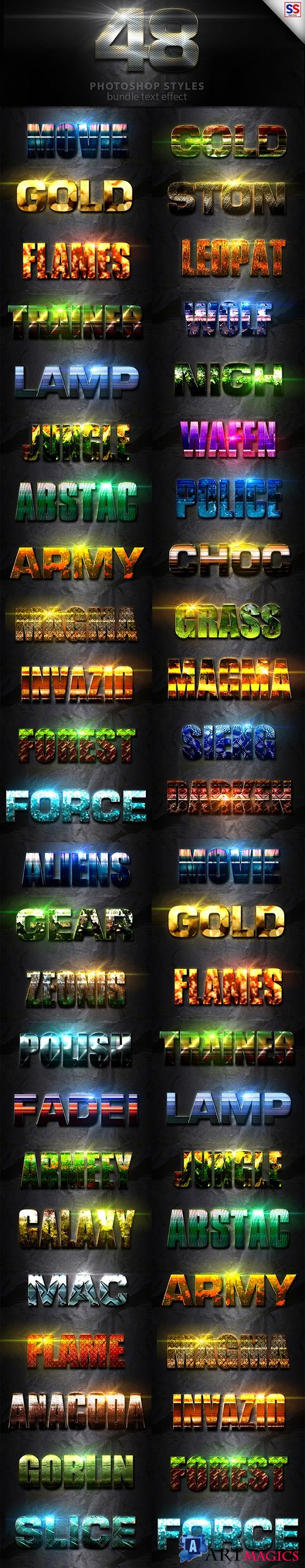 48 Text Effect Bundle Vol 3 - 20009574