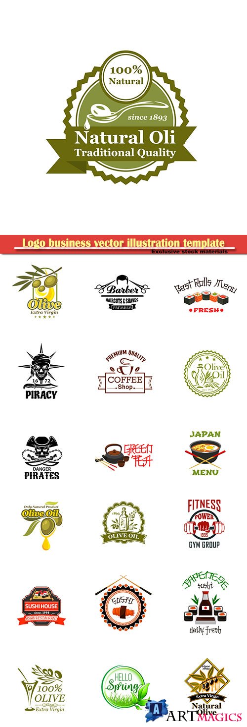 Logo business vector illustration template # 73