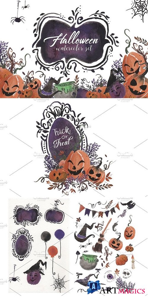 Halloween Watercolor set! 1871736