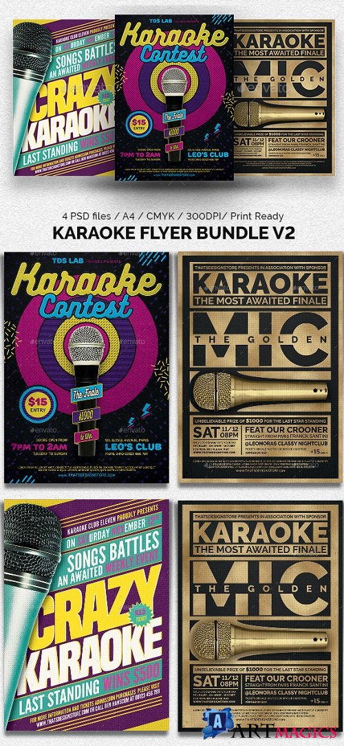 Karaoke Flyer Bundle V2 - 20632075 - 1836084