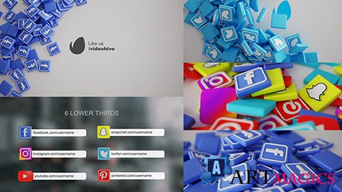 Social Media Pack 3D - Project for After Effects (Videohive)