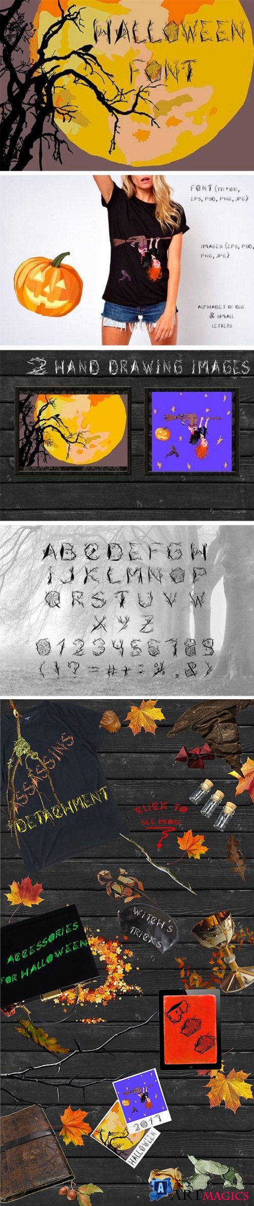 Halloween Woody Alphabet 1829523