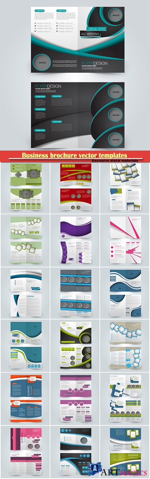 Business brochure vector templates, magazine cover, business mockup, education, presentation, report # 53