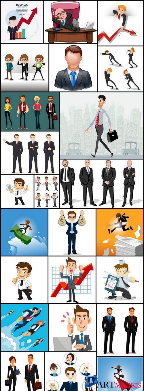 Businessman Manager - 25 Vector