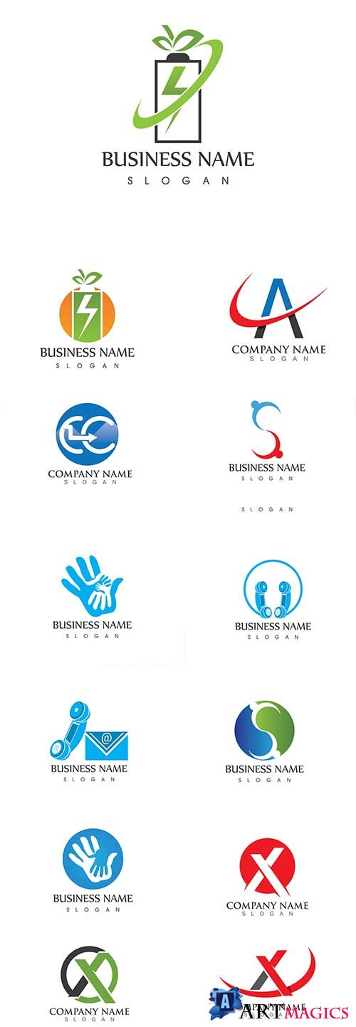 Creative business logos corporate company design 42