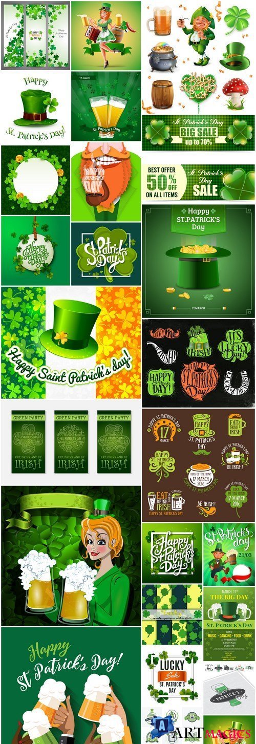 St. Patricks Day Irish Style #3 - 25 Vector