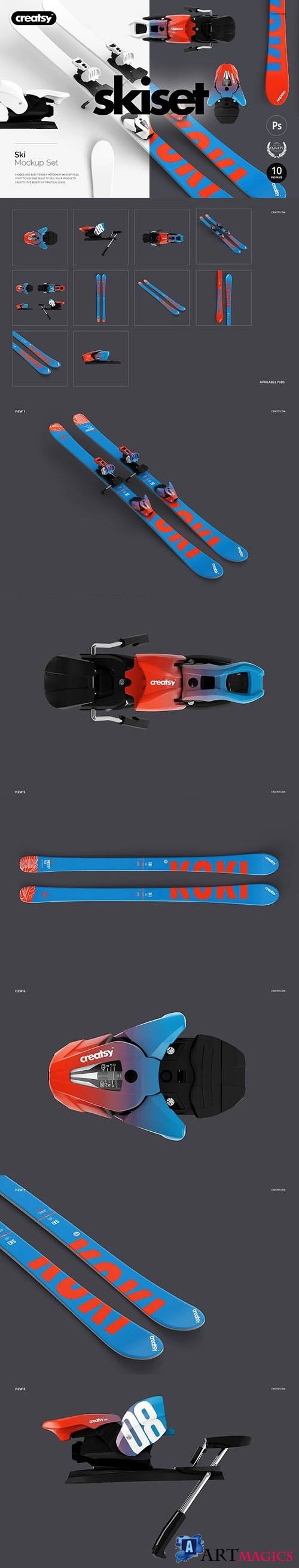 Ski Mockup Set 1919649