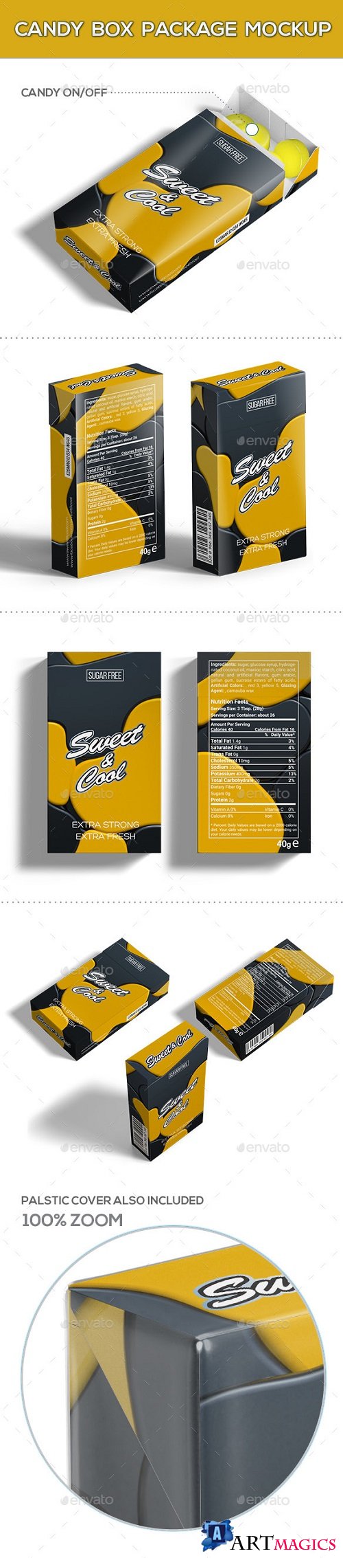 Candy Box Package Mock-Up 20773477