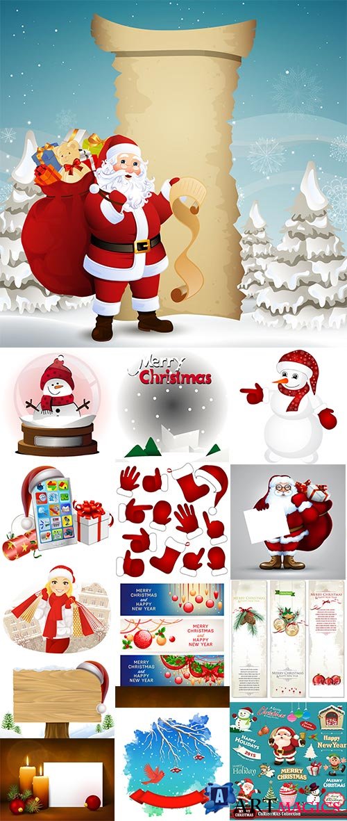 Christmas illustrations collection