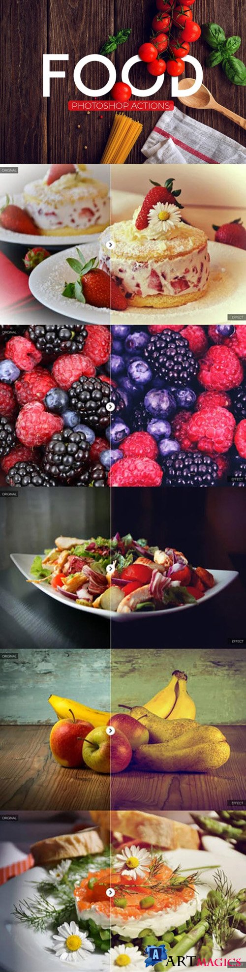 Photoshop Actions for Food Photography Vol.3
