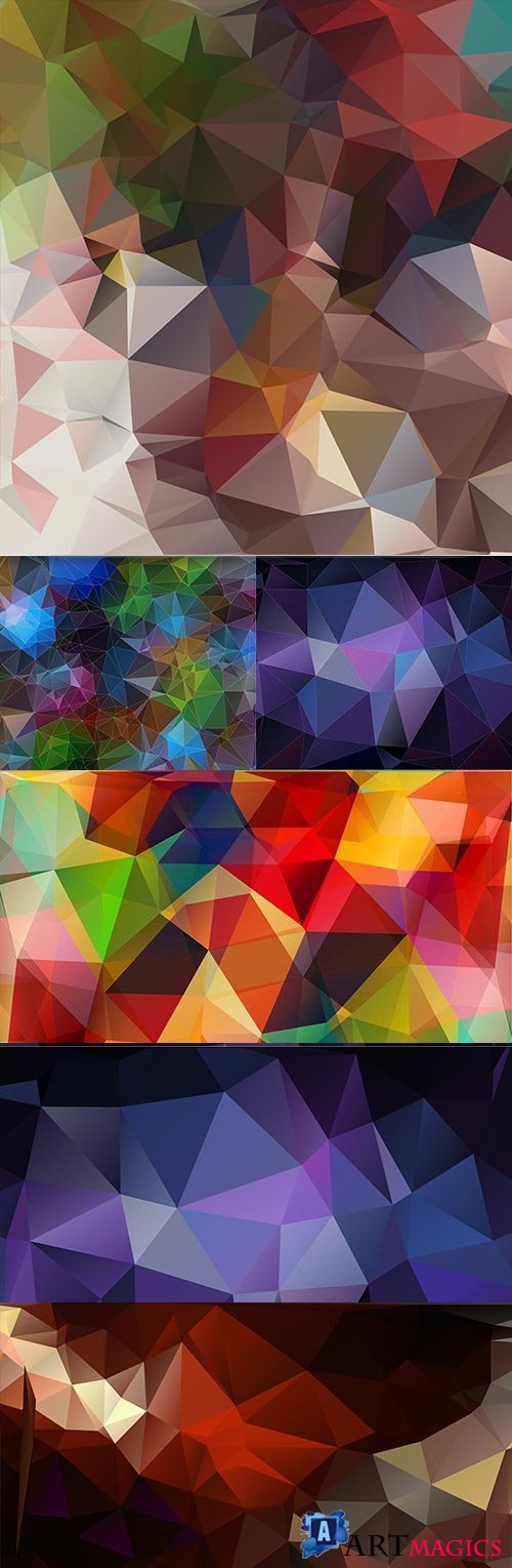 Abstract modern Polygon geometric background 3