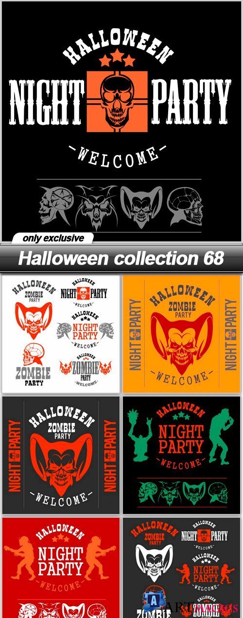 Halloween collection 68 - 7 EPS