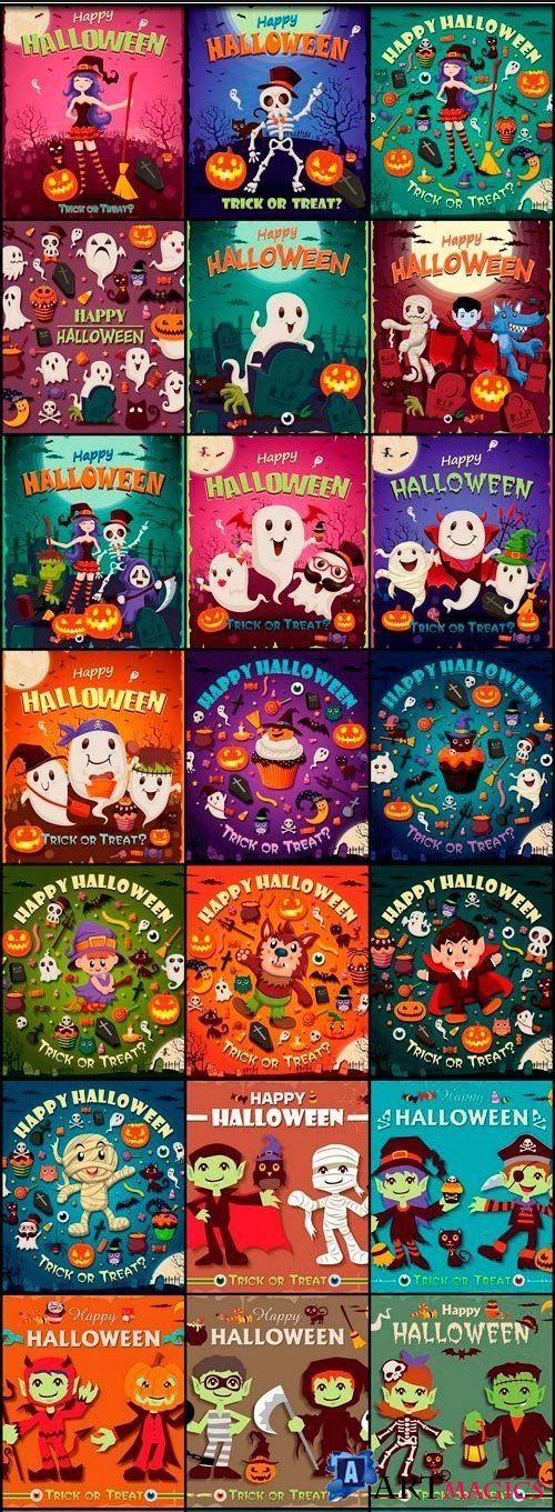 Halloween collection 63 - 25 EPS