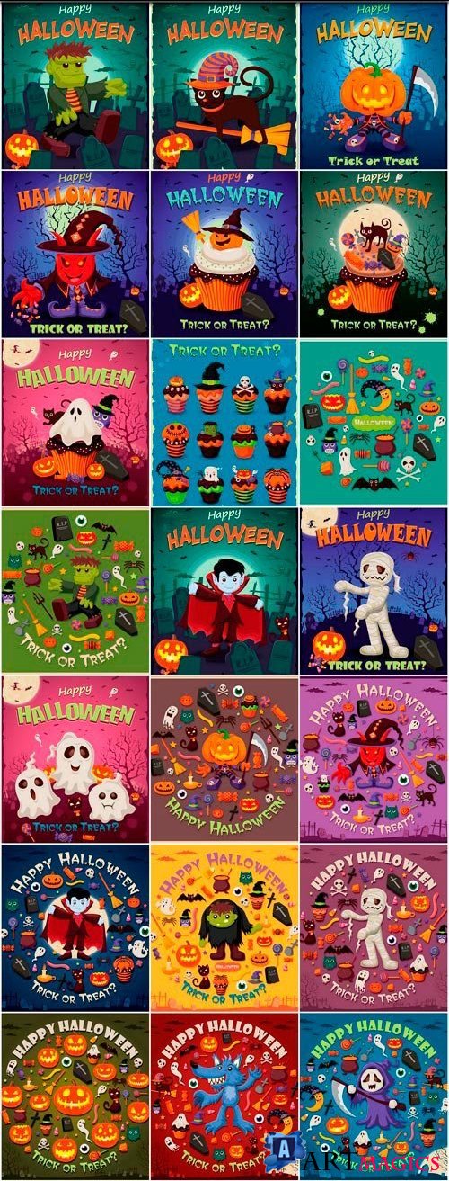 Halloween collection 62 - 25 EPS
