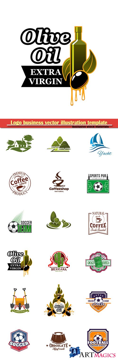 Logo business vector illustration template # 75