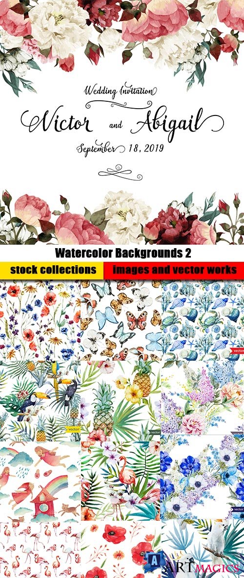 Watercolor Backgrounds 2