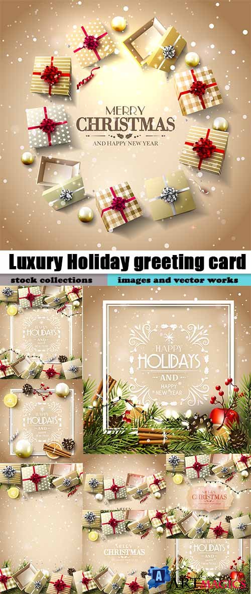 Luxury Holiday greeting card