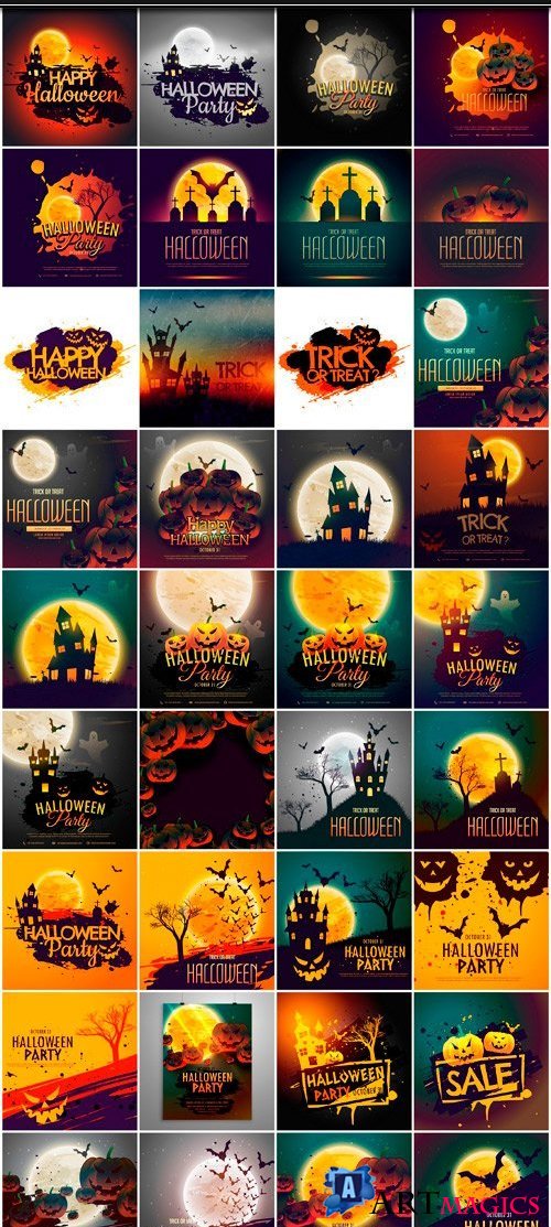 Halloween collection 45 - 36 EPS