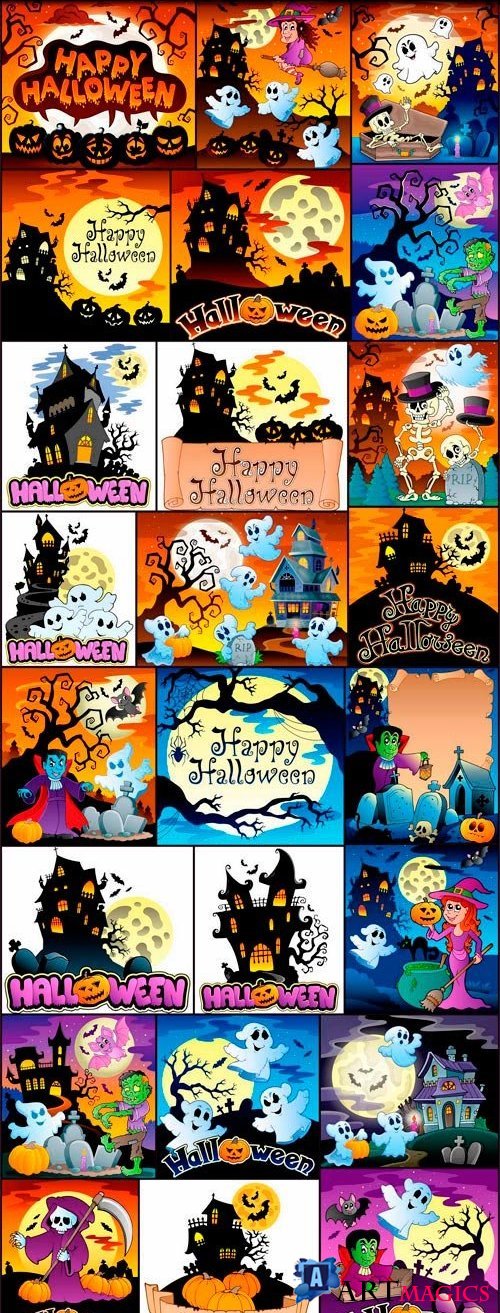 Halloween collection 46 - 24 EPS