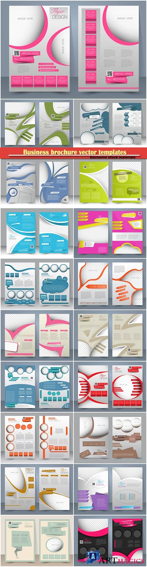 Business brochure vector templates, magazine cover, business mockup, education, presentation, report # 71