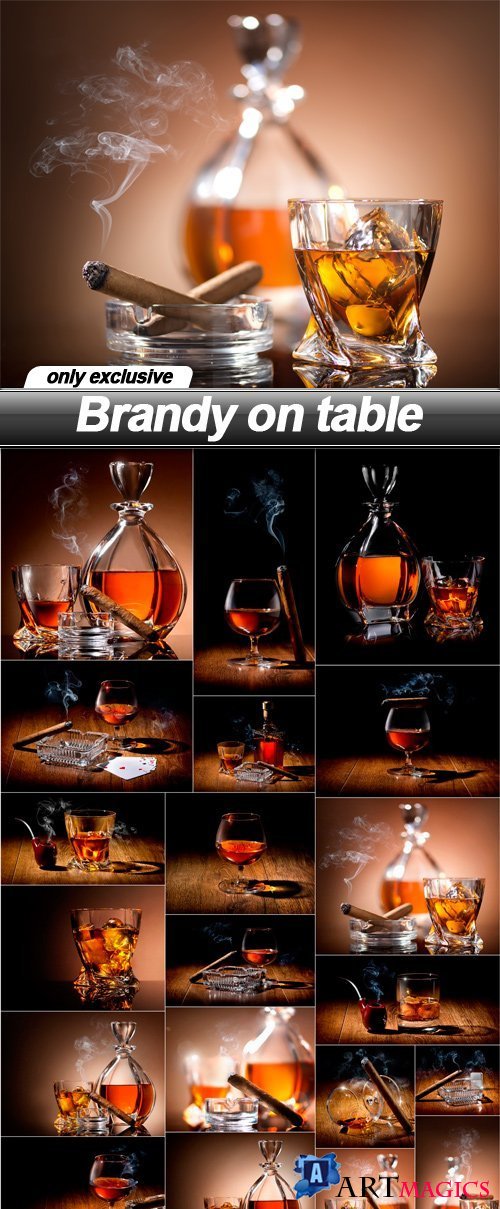 Brandy on table - 20 UHQ JPEG