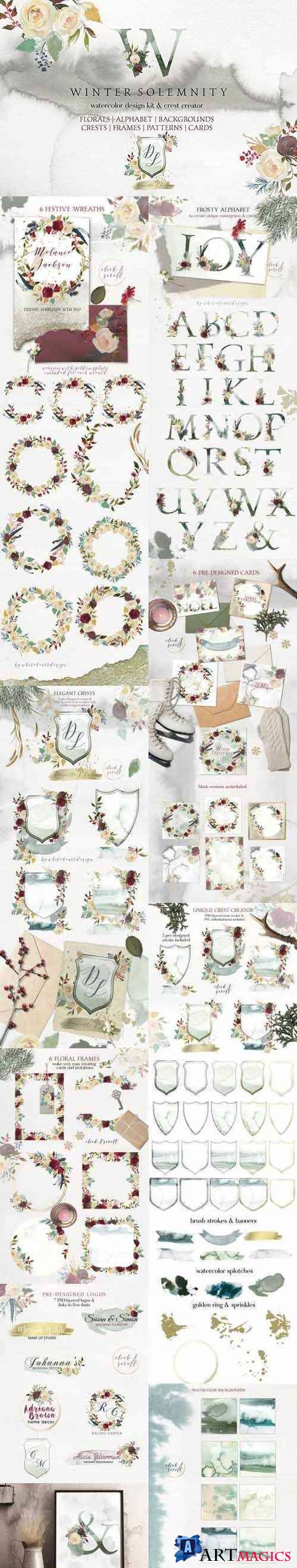 Winter Solemnity Floral Design Kit 1940998