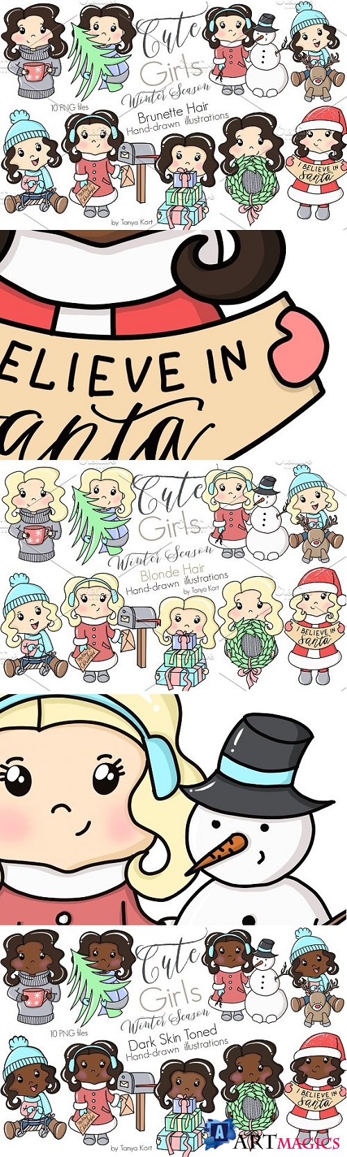 Cute Girls Winter Season Collection 2035128