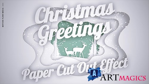 Christmas Greetings - Paper Cut Out - Project for After Effects (Videohive)